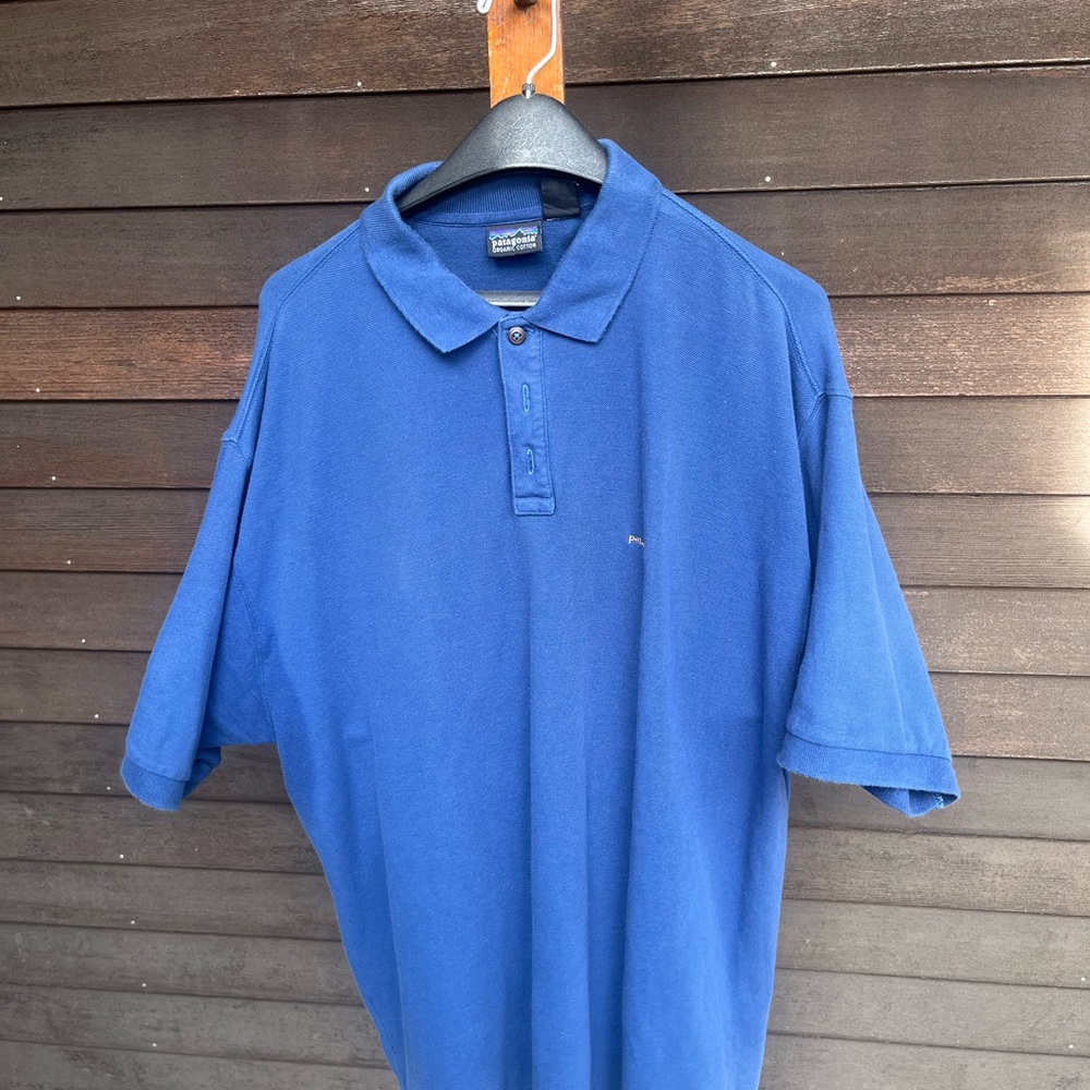 Patagonia Men's Blue Polo Shirt